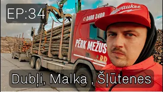 Latvian Timber Truck EP:34 Dubļi ,Malka, Šļūtenes un ciemos Pie BK auto Kaspara