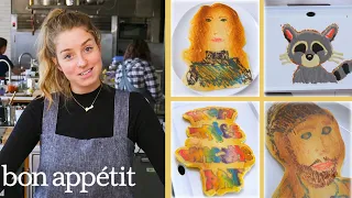 Pro Chef Tries Pancake Art for the First Time | Bon Appétit