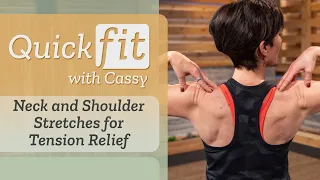 Neck and Shoulder Stretches for Tension Relief | Quick Fit with Cassy