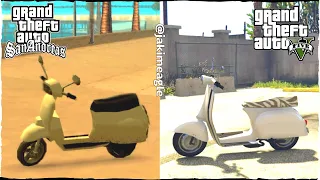 GTA San Andreas vs GTA 5 (Faggio Comparison)