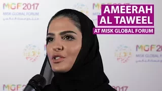 Ameerah Al Taweel at at Misk Global Forum 2017