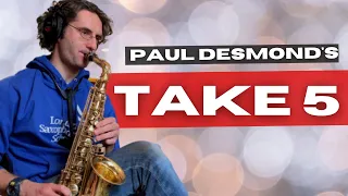 How to Play Take 5 by Paul Desmond - Tutorial for Alto Sax // Play with me lesson