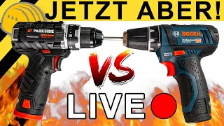 12V PARKSIDE SCHLÄGT BOSCH im DUELL | WERKZEUG NEWS LIVE #10