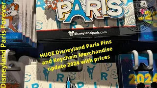 🛍HUGE Disneyland Paris Pins and Keychain Merchandise update with prices 2024