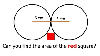 Find the Area of the Red Square - Geometry Challenge Problem