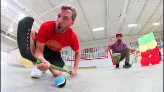 GAME OF ULTIMATE HOCKEY TRICK SHOTS! /