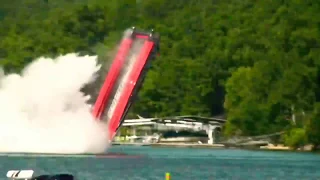 Horrific Crash  Joel Begin and Mike Fiore. Outerlimits at 2014 of the Lake of the Ozarks Shootout