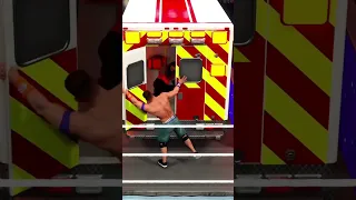 The Ambulance match is AWESOME! #wwe2k24 #metalzerox #shorts