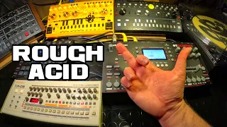 ROUGH ACID - DAWLESS TECHNO JAM / #octatrack  #techno #roland #acid #303 #behringer #tr909