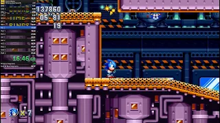 Sonic Mania Sonic All Emeralds Speedrun 57:45