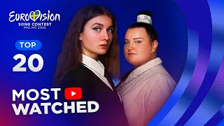 Eurovision 2024: Most Watched on YouTube (TOP 20)