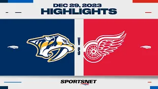 NHL Highlights | Predators vs. Red Wings - December 29, 2023