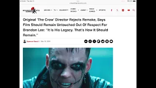 Original Crow Director Says Movie Shouldn't Be Remade & American Society of Magical Negroes Bombs