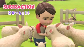 Subtraction for Kids | Learn to Subtract with Sheep | Maths for Kids - Smarteez Educational VIdeos