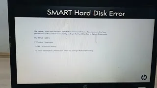 How To Fix Smart Hard Disk Error