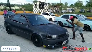 4age toyota corolla 111 vs 3sgte  toyota Tercel | Antigua 🇦🇬 | Drag Racing