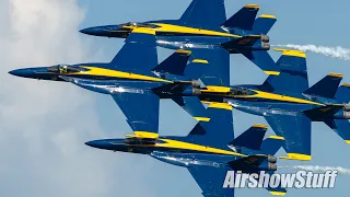 BLUE ANGELS Full Show from Center Point! (with Maneuver List) - MCAS Miramar 2022