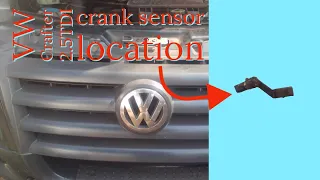 VW Crafter 2 5TDI crank sensor location