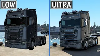 *LOW - ULTRA* Graphics Comparison 2022 | Euro Truck Simulator 2