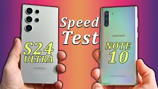 Samsung Galaxy S24 Ultra vs Samsung Galaxy Note 10 Speed Test