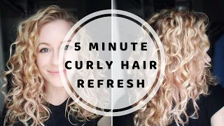 5 Minute Curly Hair Refresh