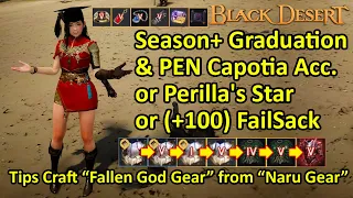Season+ Graduation & PEN Capotia Acc./Perilla Star/+100 FS Craft "Fallen God Gear" from "Naru Gear"?