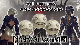 NieR: Automata - All Outfits/Accessories and how to get them!