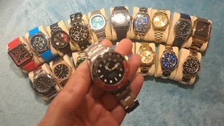 ROLEX COKE SUBMARINER CocaCola Review Homage LIGE Gold Silver Diver Watch CocaCola fake clone copy