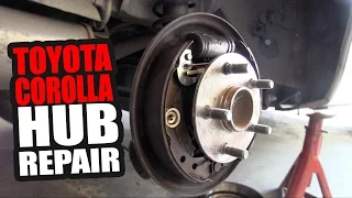 How to change Wheel Bearing & Hub Repair - Toyota Corolla