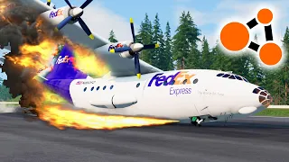 BeamNG Drive - FedEx Flight 80 Airplane Crash Recreation