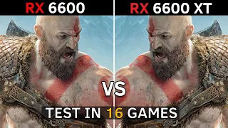 RX 6600 vs RX 6600 XT | Test in 16 Games | 1080p - 1440p