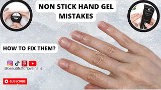 Non Stick Hand Gel Nails Mistakes And How To Fix Them! 💅❤️ #nailtutorial