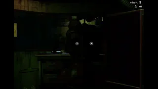 FNAF 3 Triple Jumpscare and Phantom Foxy in the office glitch