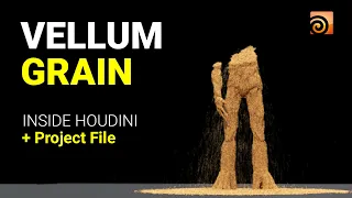 Vellum Grains in Houdini | Houdini Tutorial | + Project File