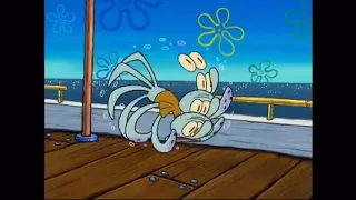 Squidward’s dick gets ripped off while fishing with Spongebob