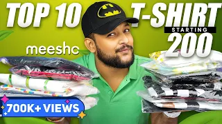 10 BEST T-SHIRTS UNDER 500 FOR MEN on MEESHO 🔥 Biggest T-shirt Haul Review 2023 | ONE CHANCE