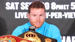 Canelo THREATENS Charlo that he's NOT ON HIS LEVEL! "YOU WILL SEE AND YOU WILL LEARN!"