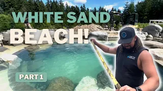 Recreation Pond with WHITE SAND Beach! Part 1