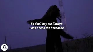 Lolo Zouaï - Don't Buy Me Flowers (Lyrics)