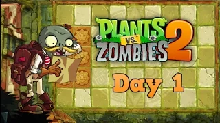 Plants vs Zombies 2 | Lost City Day 1 | Walkthrough