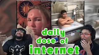 Why Is Her Head So Squishy?! | Daily Dose Of Internet REACTION with My Wife!