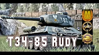 T34-85 RUDY#4 world of tank blitz aced gameplay 3800 DMG 6kills