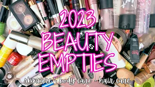 Year End BEAUTY Empties!  Everything I used in 2023!!!