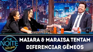 Maiara & Maraisa tentam diferenciar gêmeos | The Noite (14/03/19)