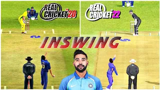 Mohammad Siraj Bowling Action🔥 And In Swing Comparison | Real Cricket 20 vs Real Cricket 22 |