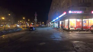 Вечерняя прогулка вокруг метро "Улица Дыбенко". Март 2022.