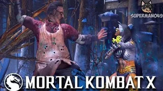 The Best Brutality In Mortal Kombat History! - Mortal Kombat X: "Leatherface" Gameplay