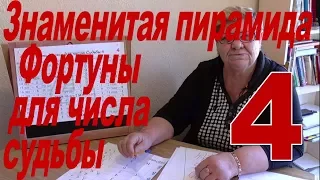 Знаменитая пирамида Фортуны для числа судьбы  4