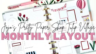 PLAN WITH ME | CLASSIC HAPPY PLANNER | MONTHLY LAYOUT | JOJO'S PRETTY PAPER SHOP MOJO JOJO PLANS