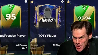 All toty exchanges from 93 to 97 in fc mobile 24 😱 #fifamobile